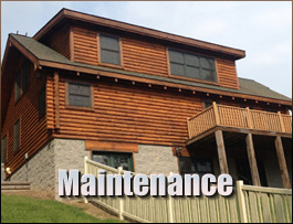  Huddleston, Virginia Log Home Maintenance